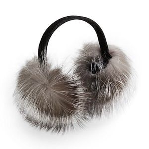 Surell ~ Fox Fur Expandable Earmuffs